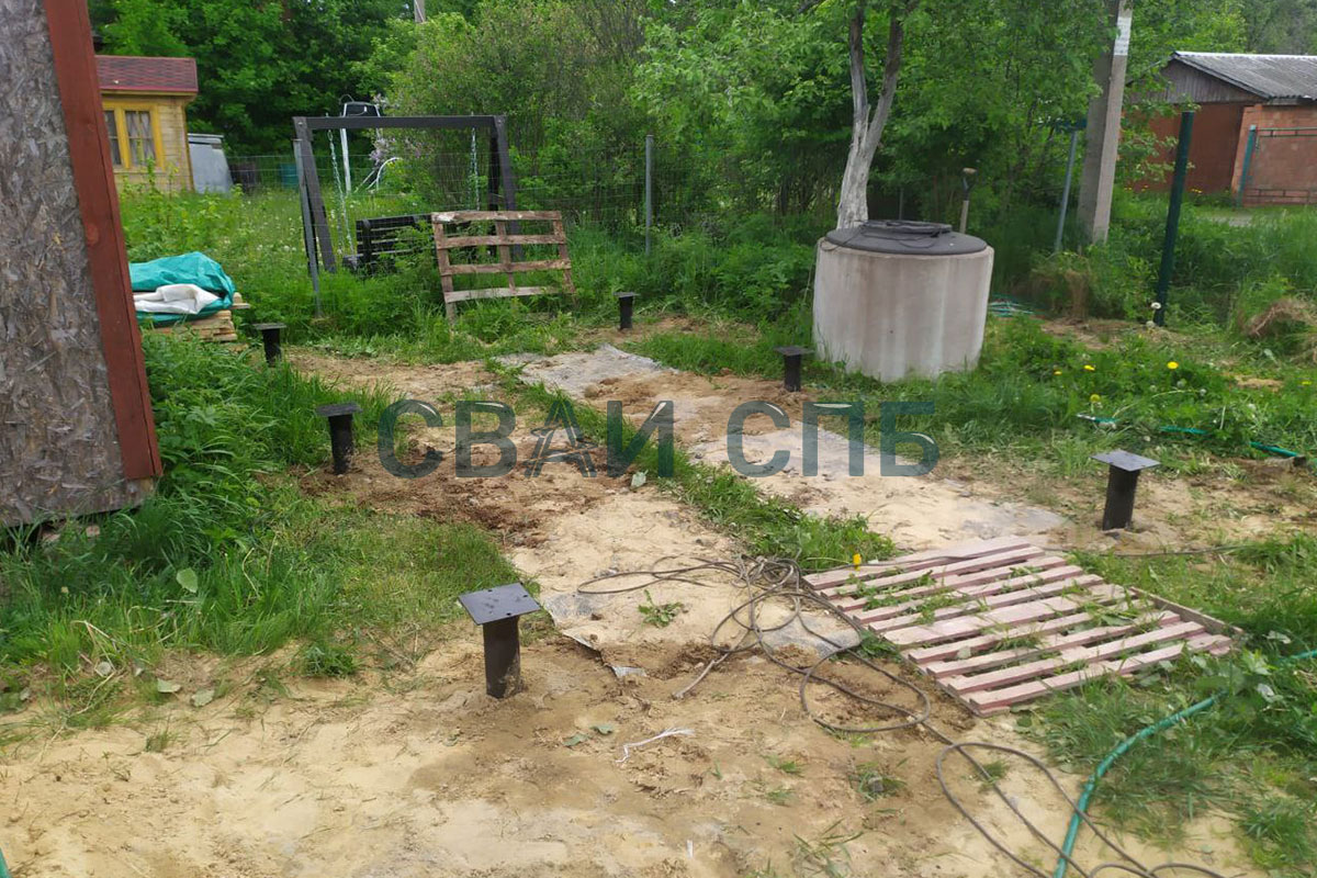 Забор и фундамент под пристройку в СНТ «Грузинка»