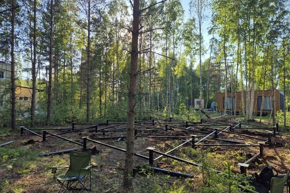 Свайно-винтовой фундамент в СНТ Заозёрное